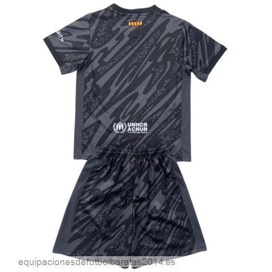 Nuevo Portero Conjunto De Niños Barcelona 24/25 Negro Baratas